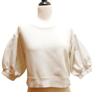 MODCLOTH Cropped Ivory Sweater Top